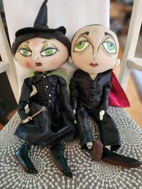 Norbert Vampire And Xanzabelle Witch By Joe Spencer. Not A Toy.